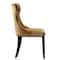 Manhattan Comfort Reine Velvet Dining Chair (Set of Two) in Antique Gold and Walnut DC007-AG - alternate 6
